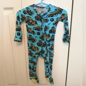 Bums & Roses (0-3 month) Bamboo Construction Pajamas